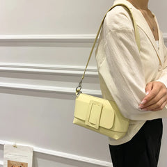 Solid Leather Women Handbag Shoulder Bags Casual Sac A Main