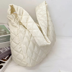 Space Pad Cotton Women Shoulder Bag Lady Winter Quilted Bags