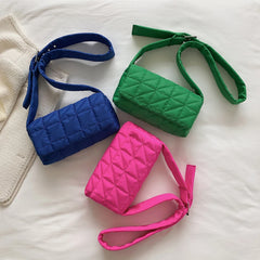 Winter Nylon Quilted Shoulder Bag Women