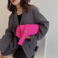 Winter Nylon Quilted Shoulder Bag Women