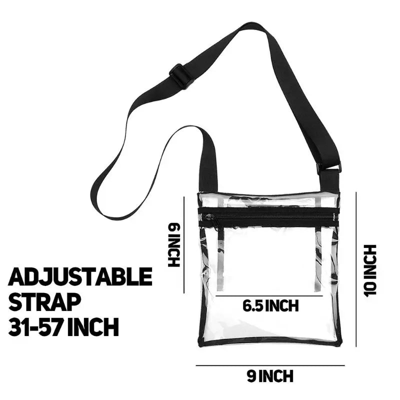 Clear Crossbody Messenger Bag for Women