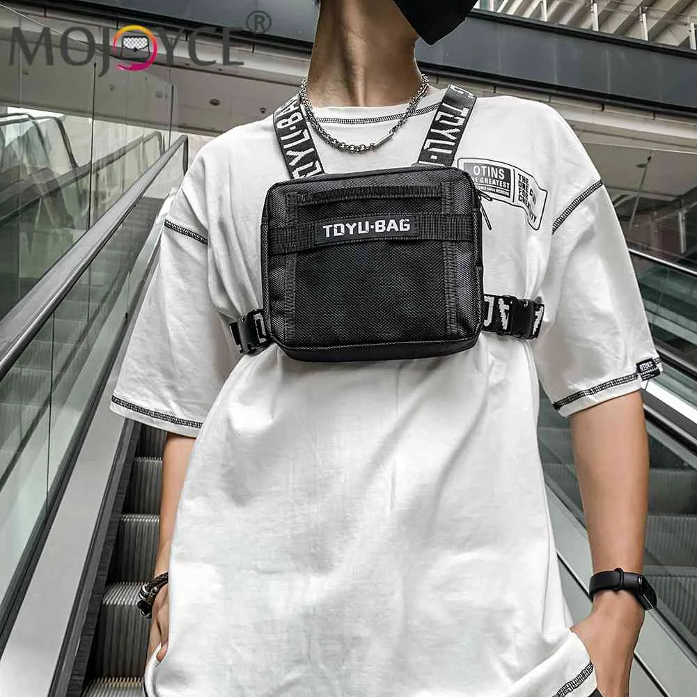 Tactical Chest Bags Unisex Hip Hop Vest Streetwear Bags Casual Nylon Fanny Pack