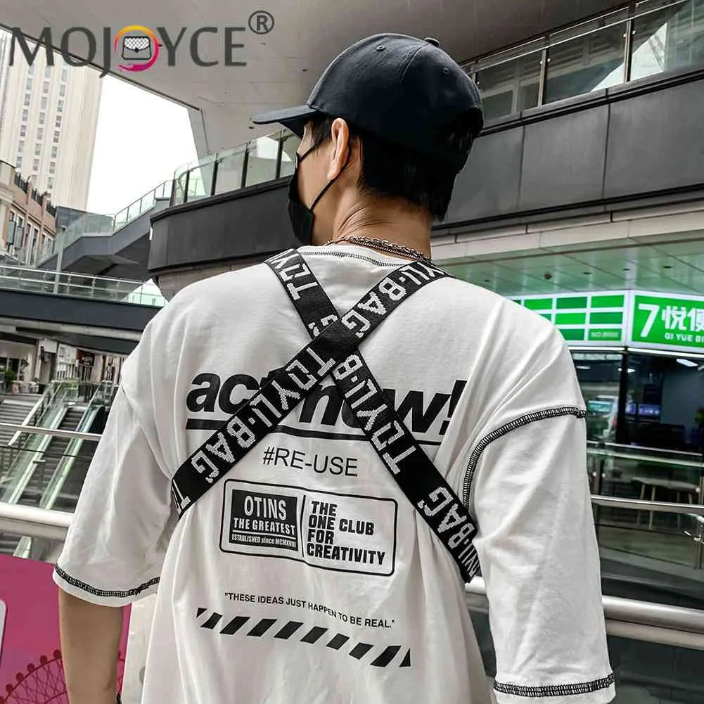Tactical Chest Bags Unisex Hip Hop Vest Streetwear Bags Casual Nylon Fanny Pack