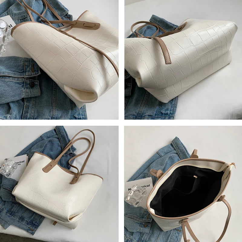 Female Large Capacity Handbag Women Casual Tote Bags for Ladies