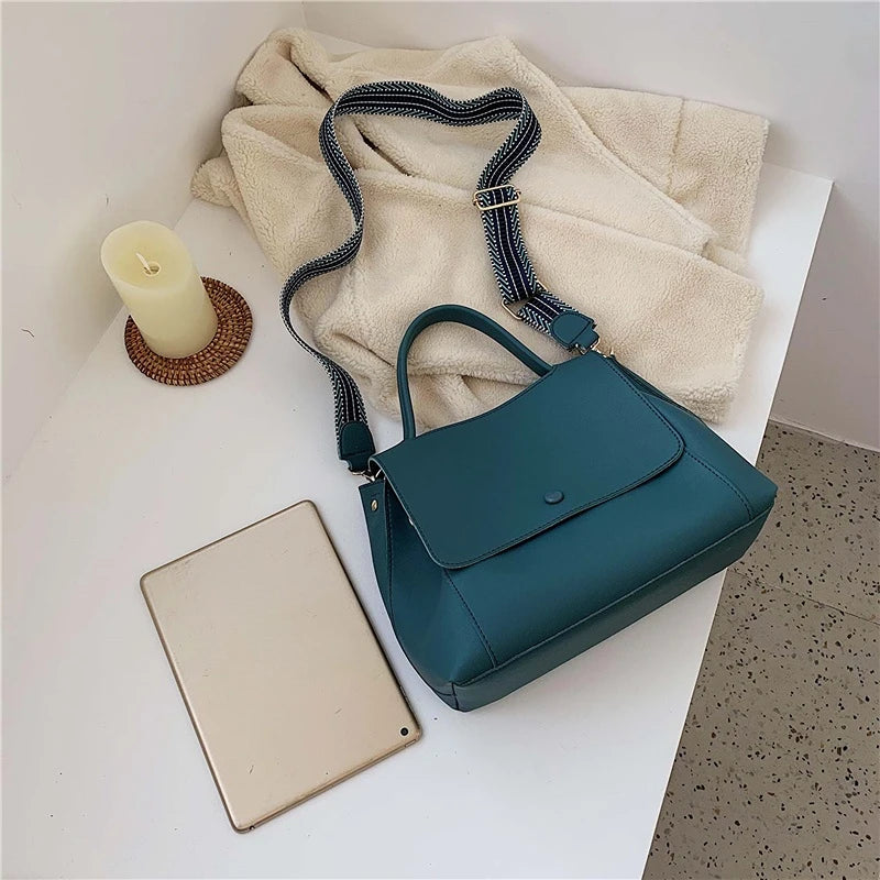 Large Capacity Totes Handbags Women PU Shoulder Messenger Bag