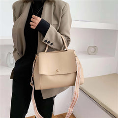 Large Capacity Totes Handbags Women PU Shoulder Messenger Bag