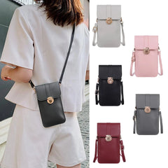 Women's Touch Screen Phone Purse Leather Shoulder Bag