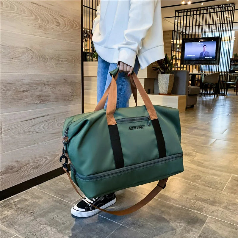 Large Capacity Travel Bag Waterproof Weekend Messenger Bag