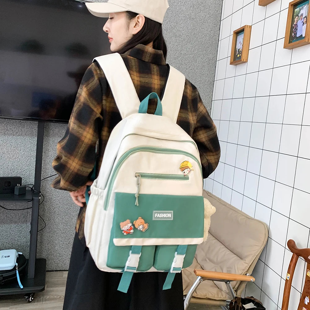 Travel Hit Nylon Backpack Large Capacity Knapsack Handbags