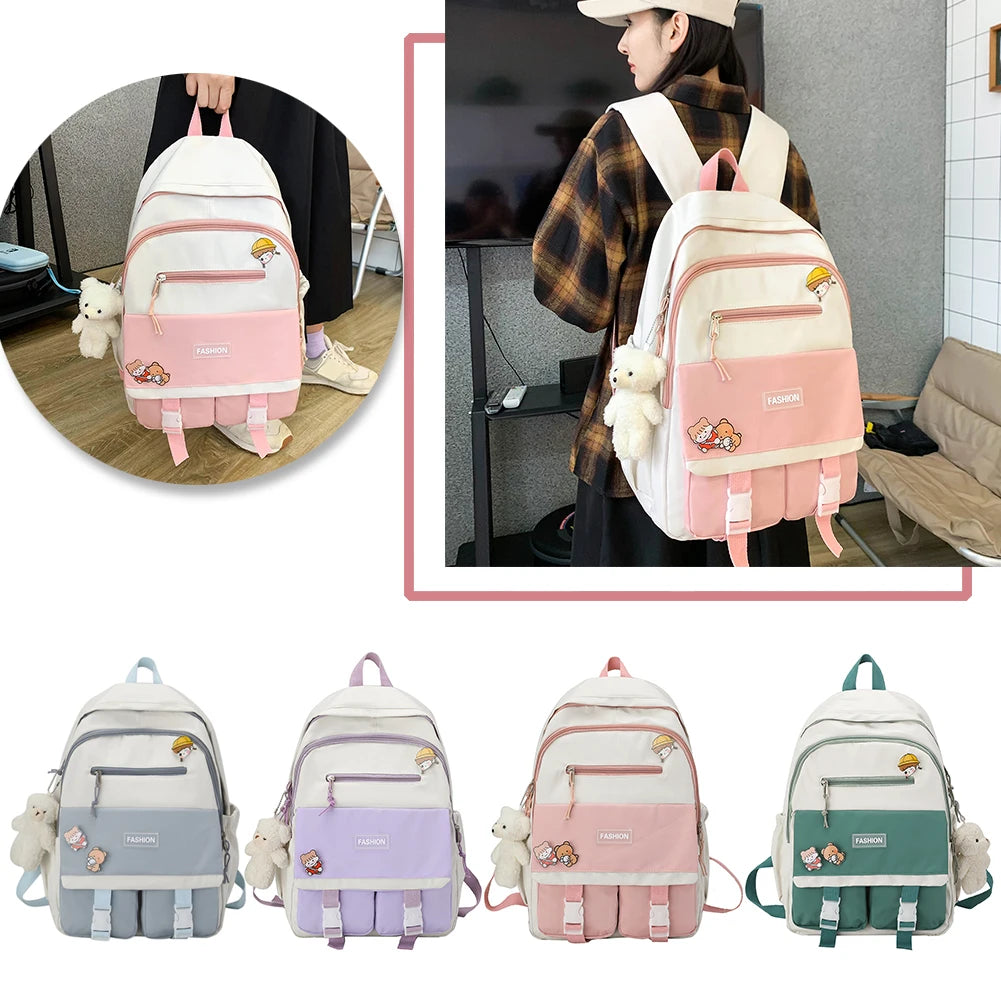 Travel Hit Nylon Backpack Large Capacity Knapsack Handbags