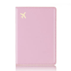 Travel Passport Cover Holder Hot Stamping Plane for Men Women C