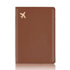 Travel Passport Cover Holder Hot Stamping Plane for Men Women C