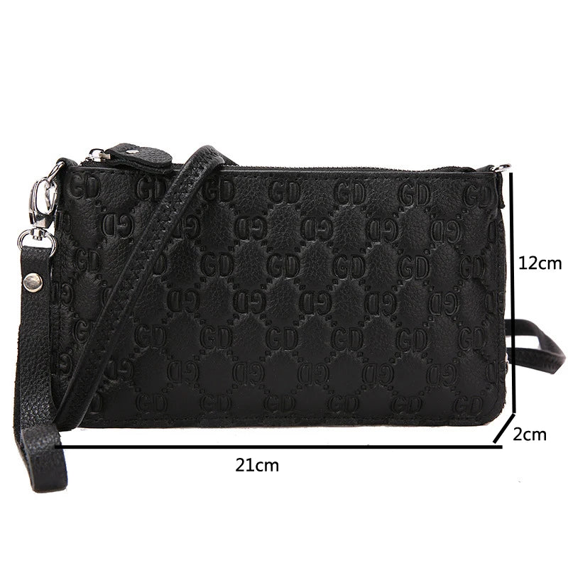 Leather Crossbody Clutch Purse for Women