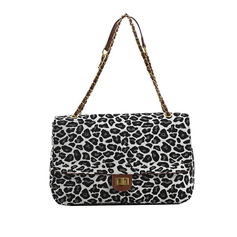 Canvas Crossbody Bag Vintage Tote Chain Shoulder Messenger Bag