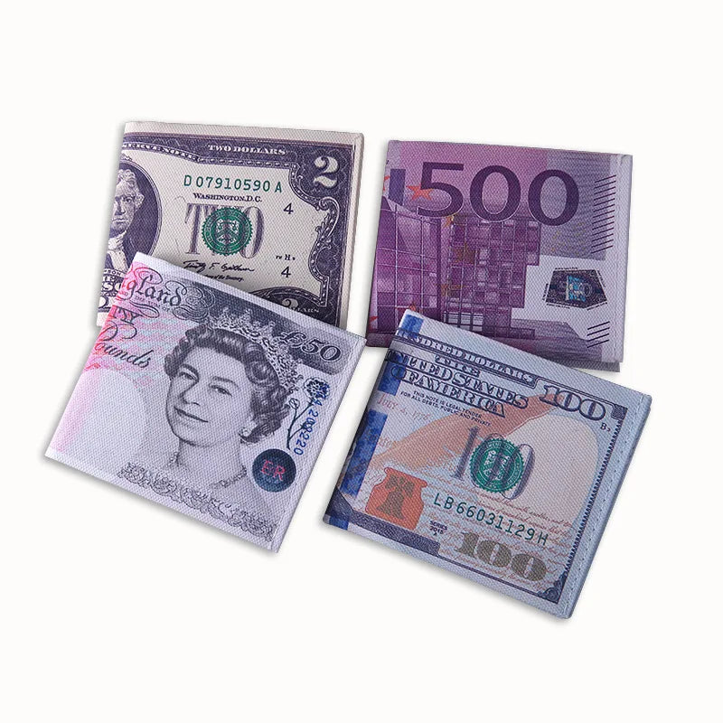 Slim Thin Wallet Money Clips Dollar Canvas Cash Mens Gift Wallet