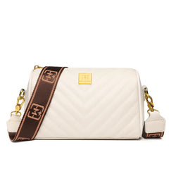 Quilted Crossbody Handbags Women'S Leather Casual Messenger Shoulder Bags