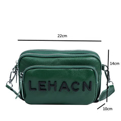 Leather Sling Crossbody Handbag for Women Casual Lady Girl Vintage Shoulder Bag