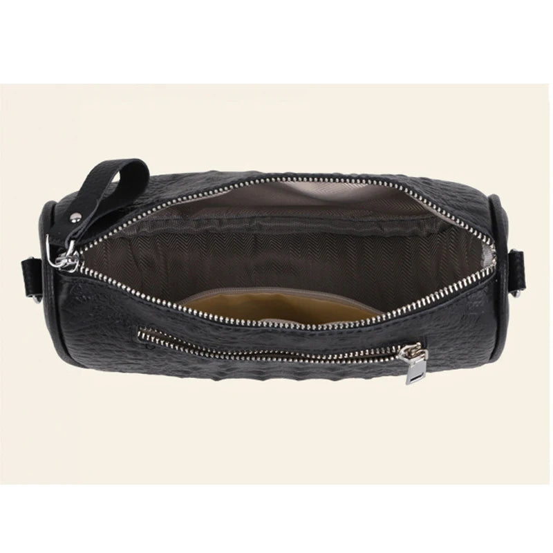 Vintage Leather Sling Saddle Handbag for Women