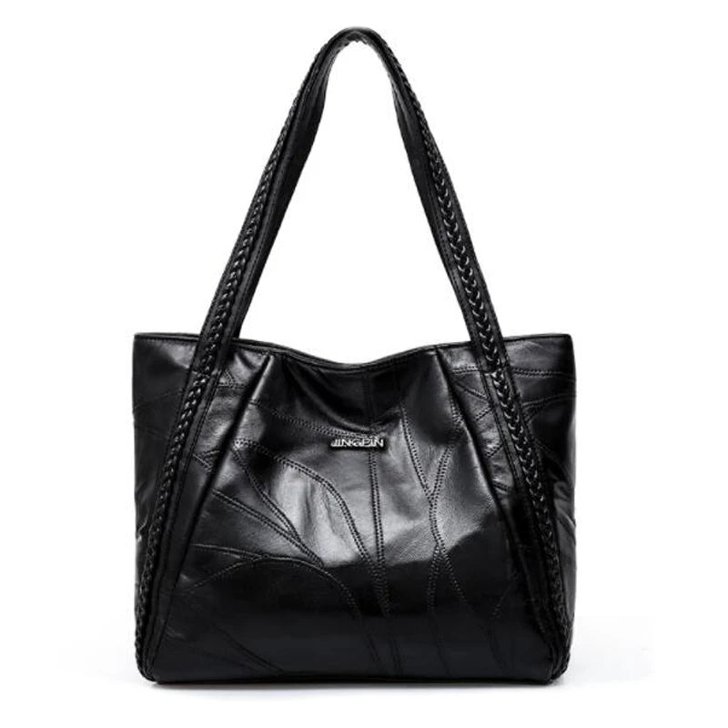 Soft PU Leather Tote Messenger Bag Women Handbag