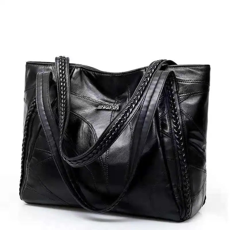 Soft PU Leather Tote Messenger Bag Women Handbag