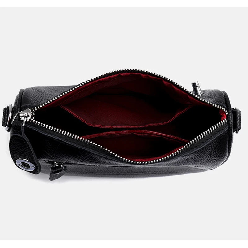 Stone Crossbody Handbags Leather Pillow Casual Vintage Shoulder Messenger Bags