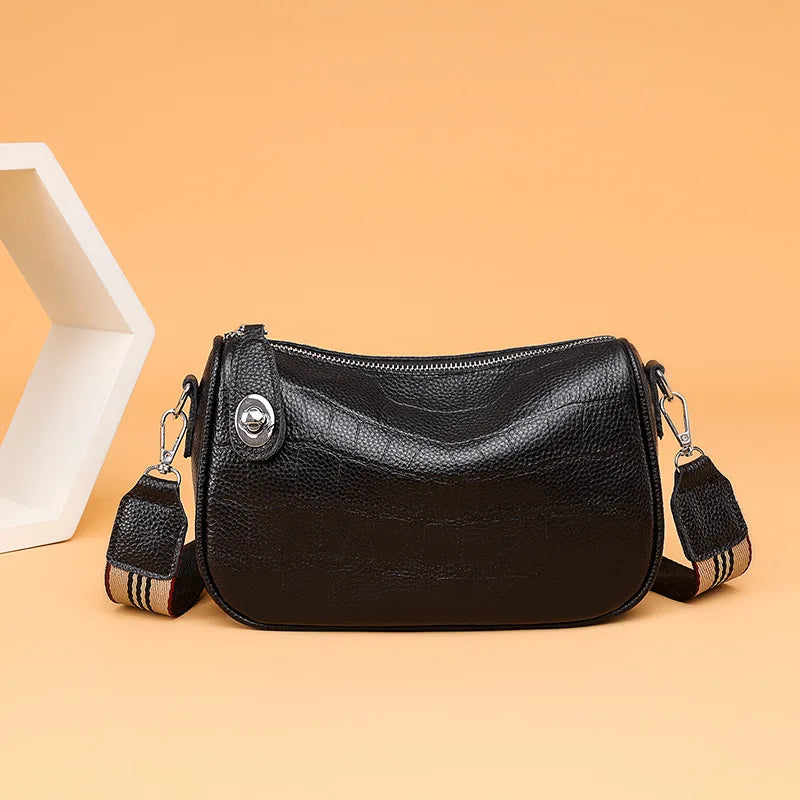 Stone Crossbody Handbags Leather Pillow Casual Vintage Shoulder Messenger Bags