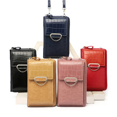 Women's Phone Bag Ladies Mobile Messenger Shoulder Wallet Leather Card Holder