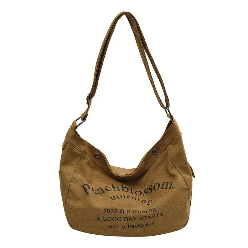 Canvas Shoulder Bags for Women Large Capacity Handbags Female Tote Purse