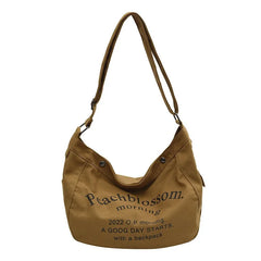 Canvas Shoulder Bags for Women Large Capacity Handbags Female Tote Purse