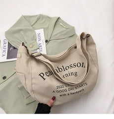 Canvas Shoulder Bags for Women Large Capacity Handbags Female Tote Purse