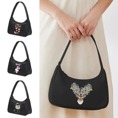 Women's Casual Underarm Shoulder Bag 2022 Harajuku Hobo Organizer Print