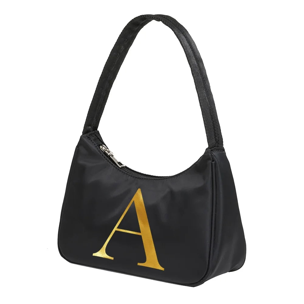 Harajuku Shoulder Hobo Bags Organizer Letter Print