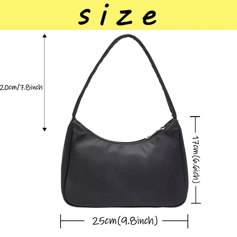 Harajuku Shoulder Hobo Bags Organizer Letter Print