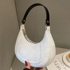 Women PU Leather Chains Crossbody Bag Flower Pouch