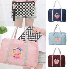Flamingo Print Travel Bag Zipper Organizer Foldable Toiletries Storage