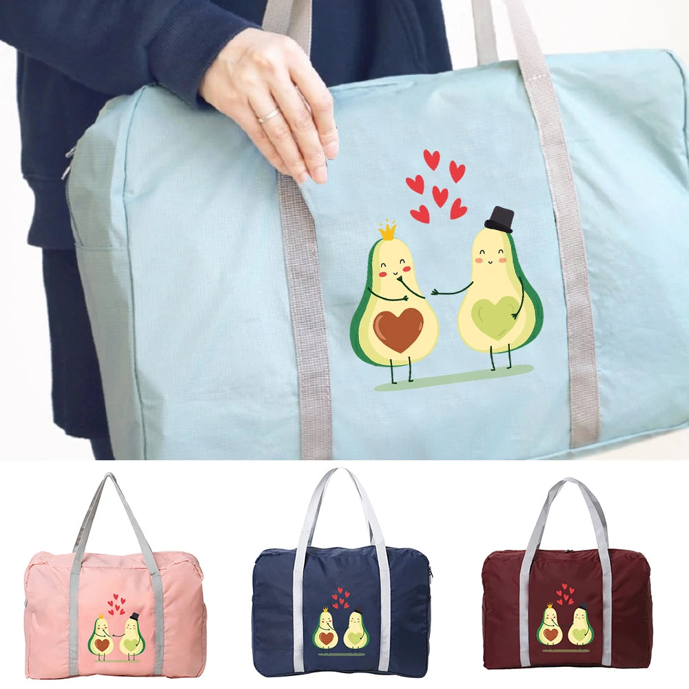 Avocado Print Organizer Bag for Travel & Camping