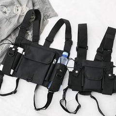 Adjustable Unisex Chest Pouch Bag Outdoor Vest