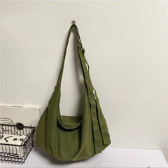 Large Capacity Canvas Messenger Bag Women's Tote Retro Design