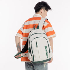 Waterproof Nylon Backpack: Vertical Zipper for Men and Women