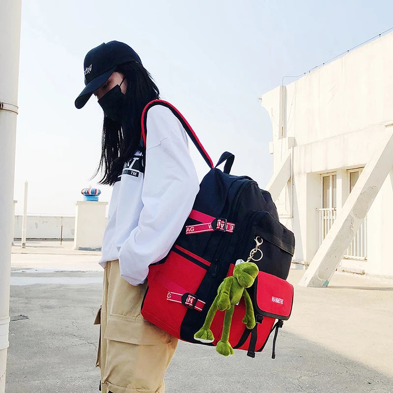 Vintage Laptop Backpack Women Men Canvas Travel Leisure Backpacks