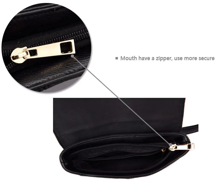 Waist Bag High PU Pack Hip Bum for Women Cell Phone Purse