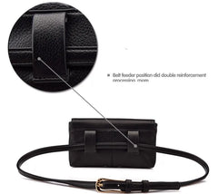 Waist Bag High PU Pack Hip Bum for Women Cell Phone Purse