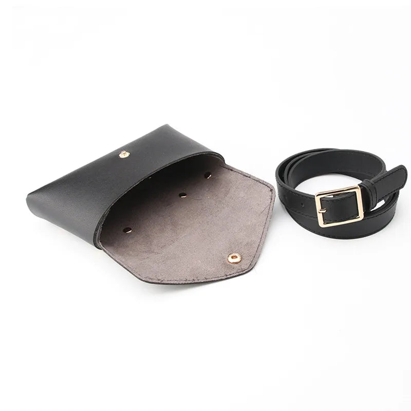 PU Leather Waist Bag Fanny Pack Phone Pouch Chest Pack Bags