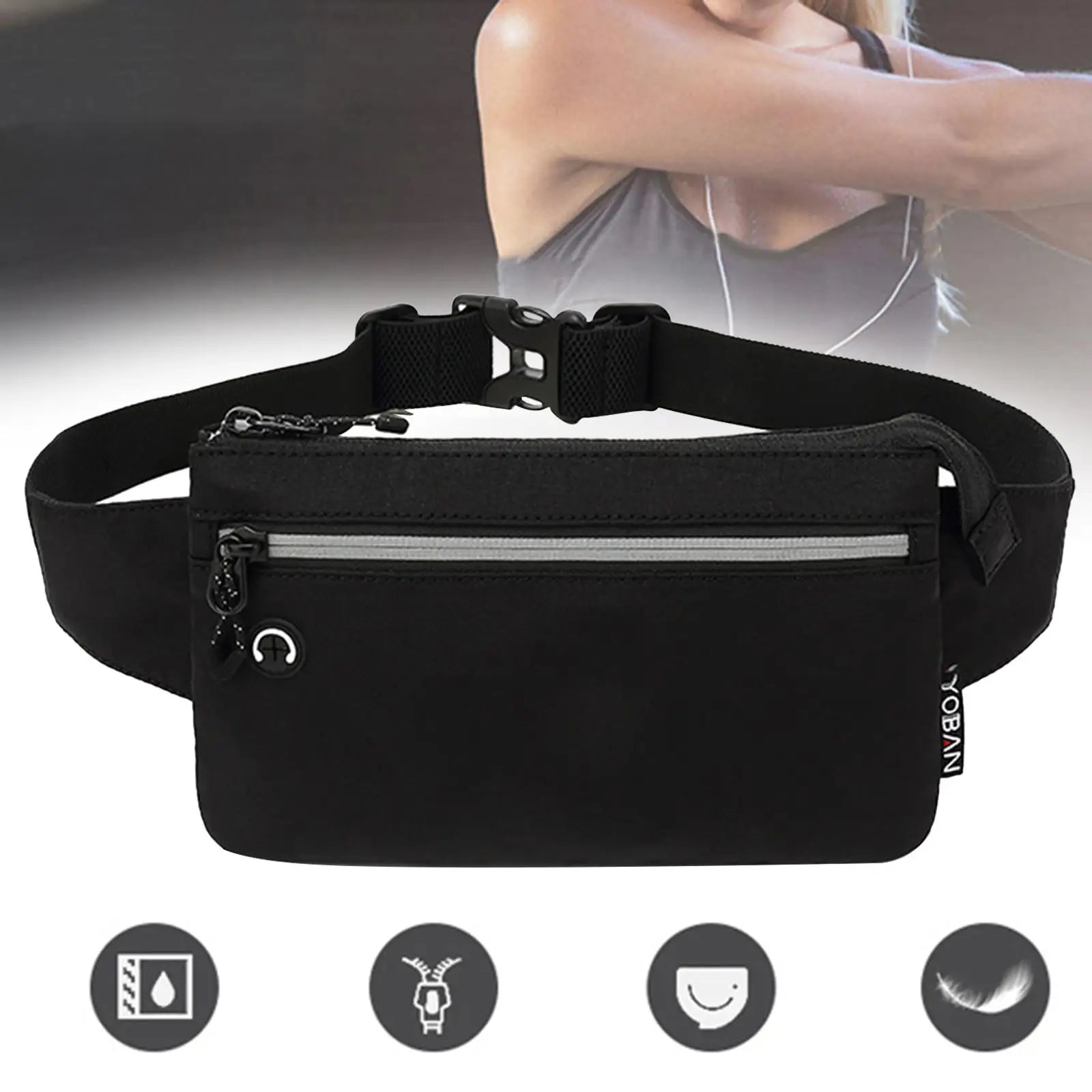 Waist Bag Pouch Fanny Pack Waterproof Belt