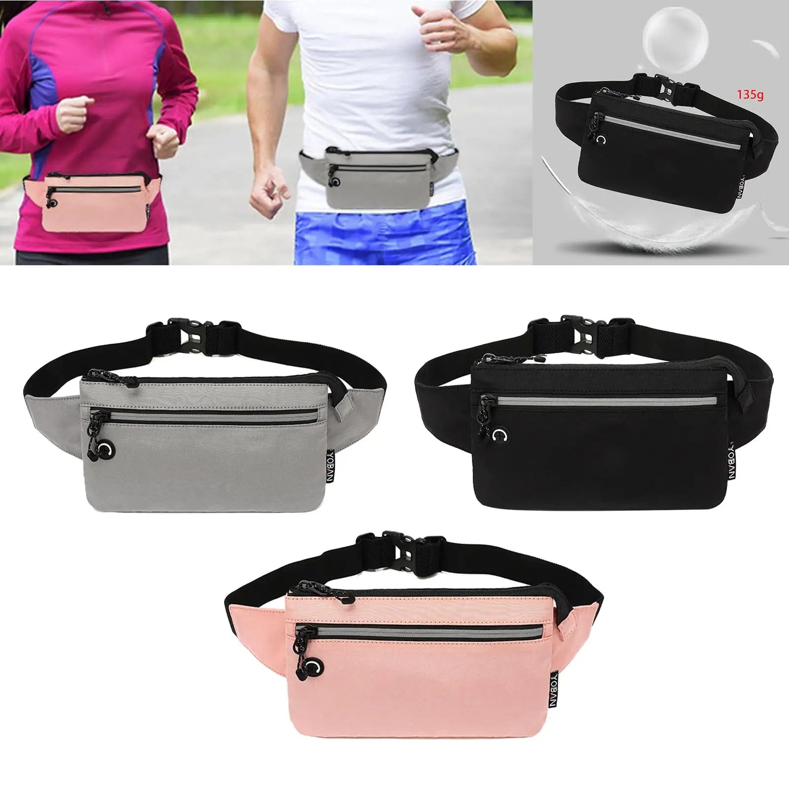Waist Bag Pouch Fanny Pack Waterproof Belt