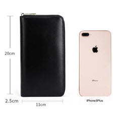 Women's Leather Wallet Phone Pocket Purse Long Money Bag