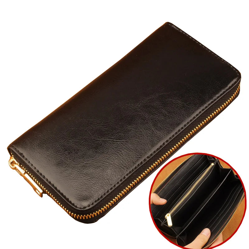 Women's Leather Wallet Phone Pocket Purse Long Money Bag