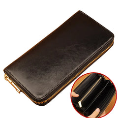 Women's Leather Wallet Phone Pocket Purse Long Money Bag