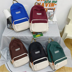 Waterproof Nylon Women Backpack Schoolbag