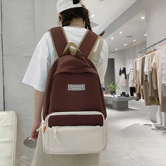 Waterproof Nylon Women Backpack Schoolbag